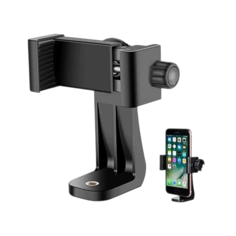 Ailun Tripod Mount Phone Adapter Unisex OS Black New 360 Rotating Universal Clip